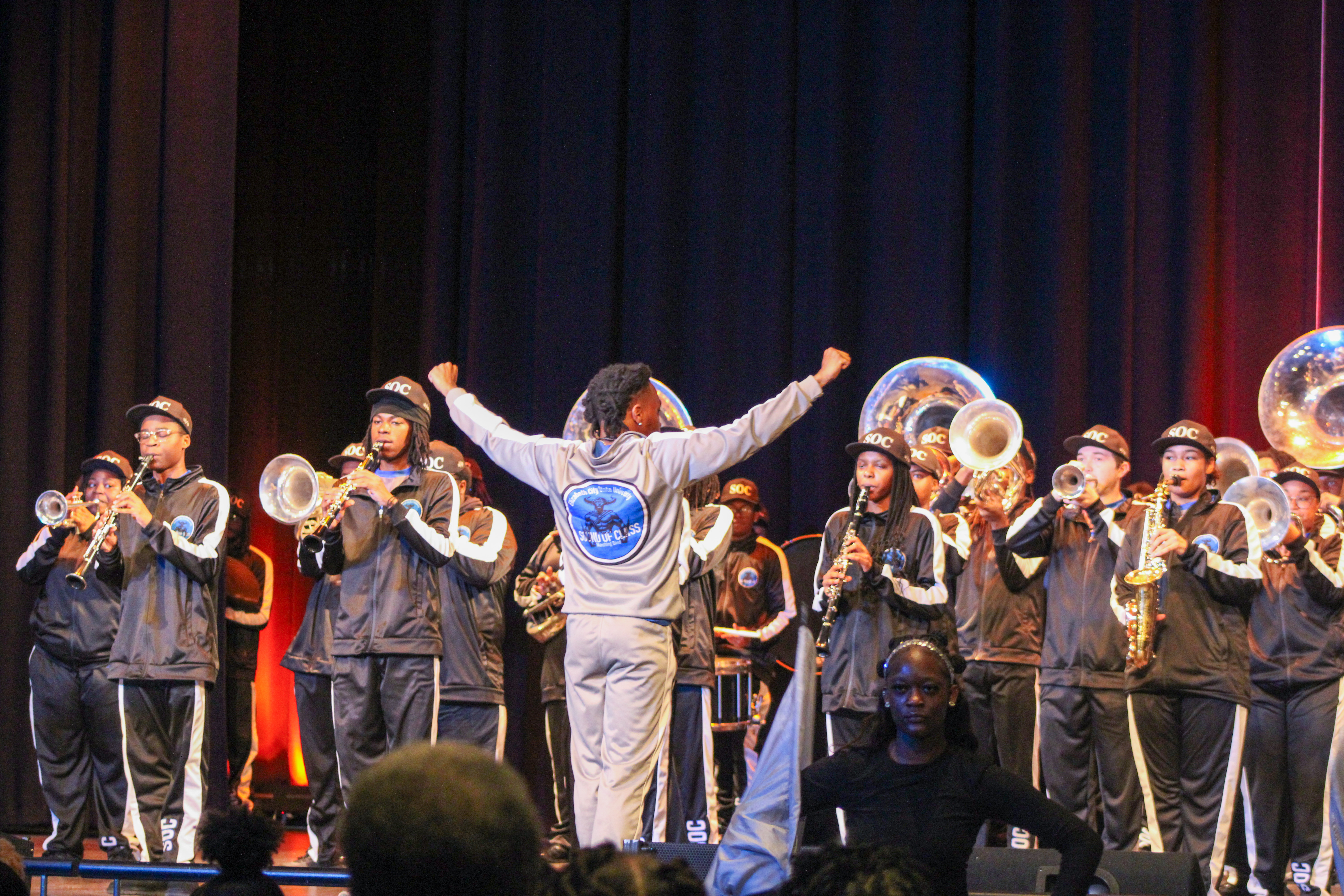 ECSU band performing at Open House